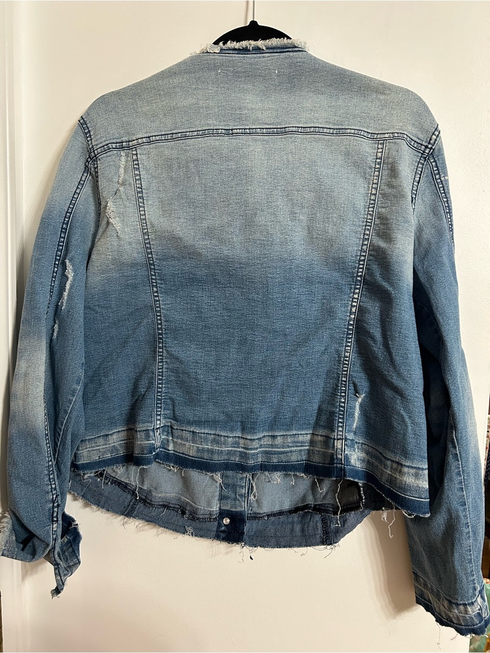 Cato Light Blue Distressed Denim Jacket - Picture 9 of 9